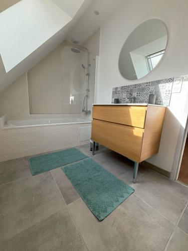 Salle de bain - Gîte La Mancellière