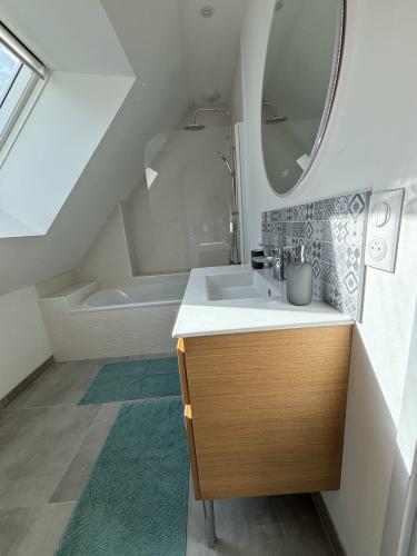 Salle de bain - Gîte La Mancellière